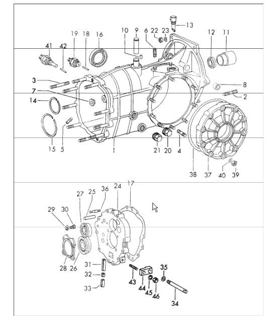 Diagram 307-10 Porsche Cayenne 3.0L Diesel 2007>> Transmisión