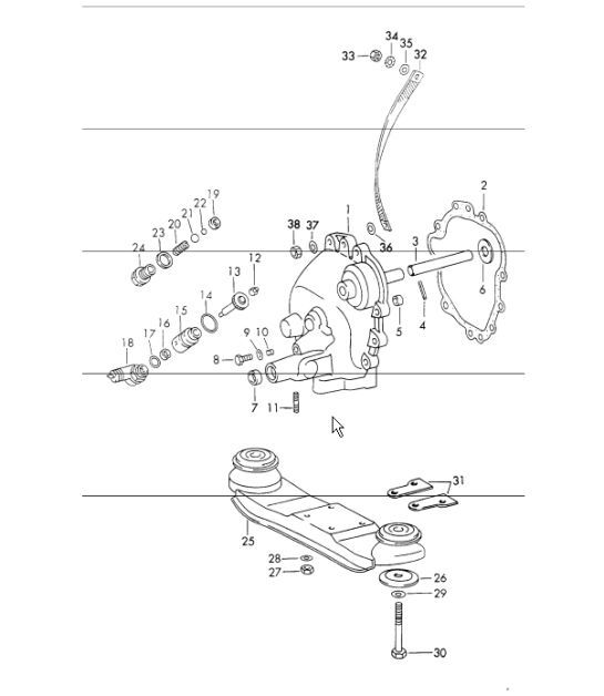 Diagram 307-15 Porsche Cayenne 3.2L V6 2003>> Transmission