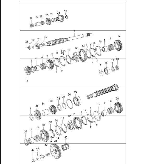 Diagram 308-05 Porsche 卡宴 GTS V8 4.8L 汽油 400HP 传播