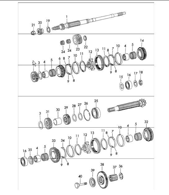 Diagram 308-15 Porsche 开曼 S 3.4L 987C 2005-08 传播