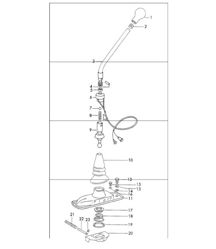 Gearshift lever sportomatic 911 1970-73 SPM