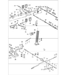 Pedals for Left-Hand Drive cars with manual transmission  911 1970-73