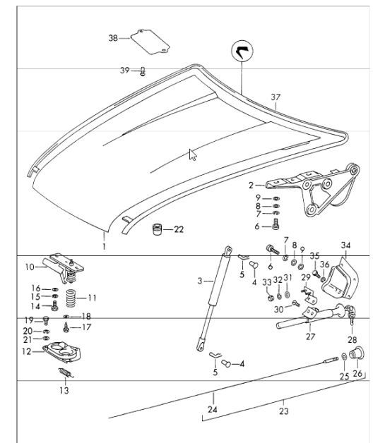 Diagram 803-00 Porsche Cayenne 3.6L 2007>> Body