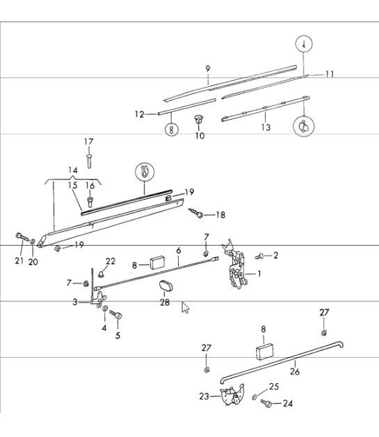 Diagram 804-05 Porsche Cayenne GTS V8 4.8L Gasolina 400 CV Carrocería