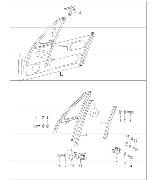 Diagram 804-25 Porsche 911 和 912（1965-1989）  车身