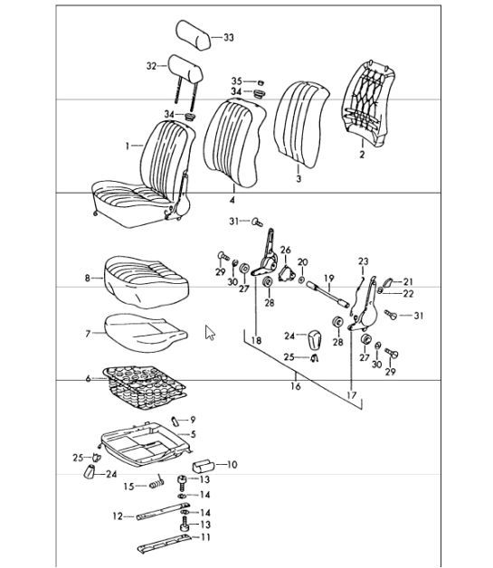 Diagram 808-00 Porsche 卡宴 Turbo 4.5L 2003>>  车身