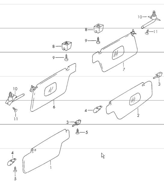 Diagram 809-15 Porsche Cayenne 3.2L V6 2003>> Carrozzeria