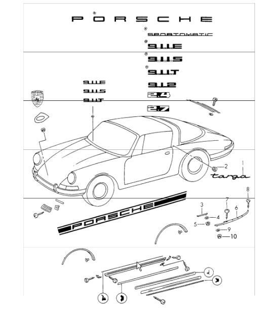 Diagram 810-05 Porsche Cayenne Turbo V8 4.0L benzina 550 CV 