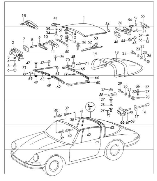 Diagram 811-05 Porsche Cayenne Turbo 4.5L 2003>> Body