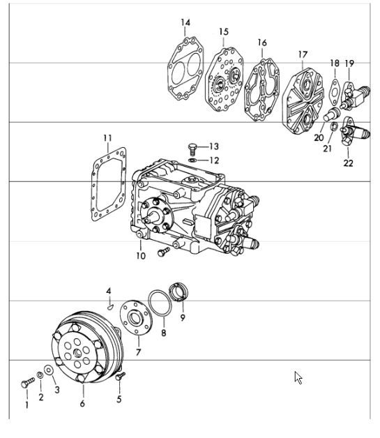 Diagram 813-55 Porsche Cayenne Turbo V8 4.0L Petrol 550Hp 