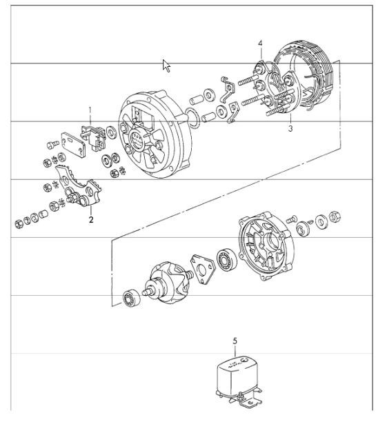 Diagram 901-10 Porsche 991.1 Turbo S 3.8L (560Bhp) 2014-16 Electrical equipment