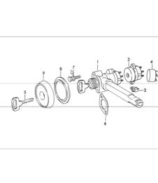 steering lock 911 1970-73