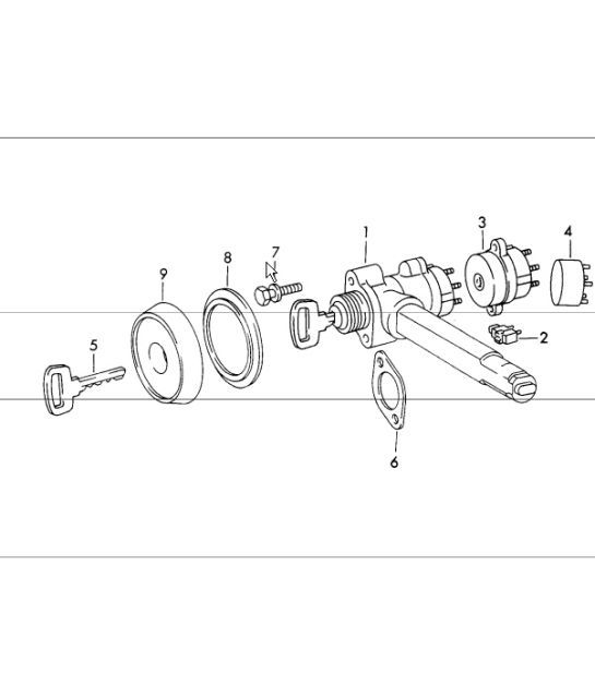 Diagram 903-00 Porsche Cayman S 3.4L 987C 2005-08 Materiale elettrico