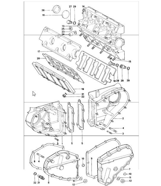 Diagram 103-05 Porsche Panamera Turbo S E-Hybrid 4.0L V8 