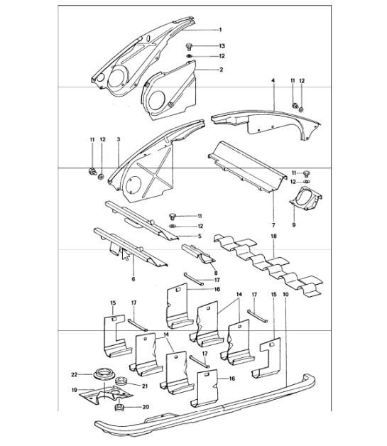 Diagram 105-10 Porsche 911/912 (1965-1989) Moteur