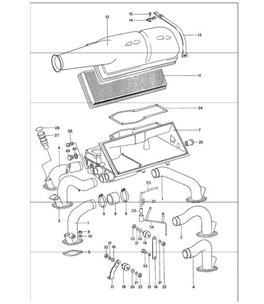 Diagram 106-00 Porsche 卡宴 9PA (955) 2003-2006 引擎