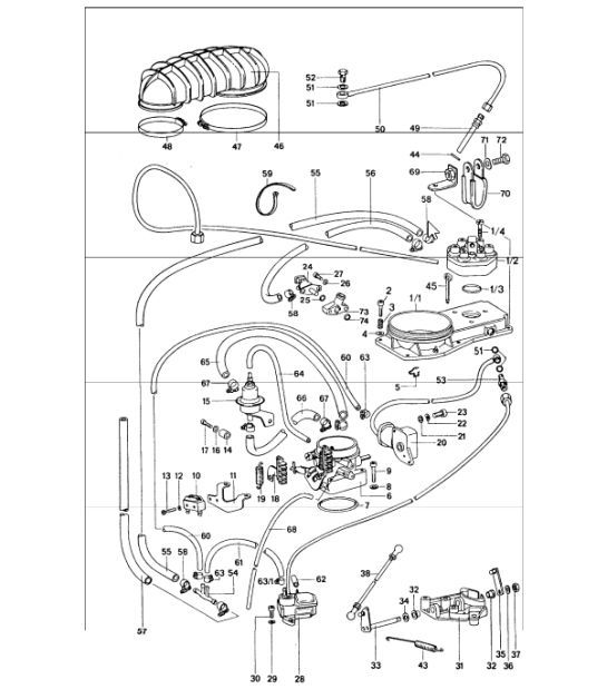 Diagram 107-00 Porsche Cayman 718C (982C) 2017>> Engine