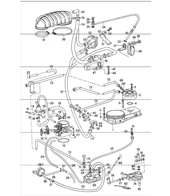 Diagram 107-05 Porsche 914 (1970-1976) Moteur