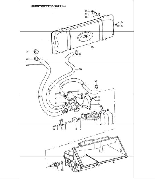 Diagram 107-30 Porsche 912E 4CYL 1976