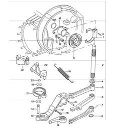 Clutch release 911 1974-77