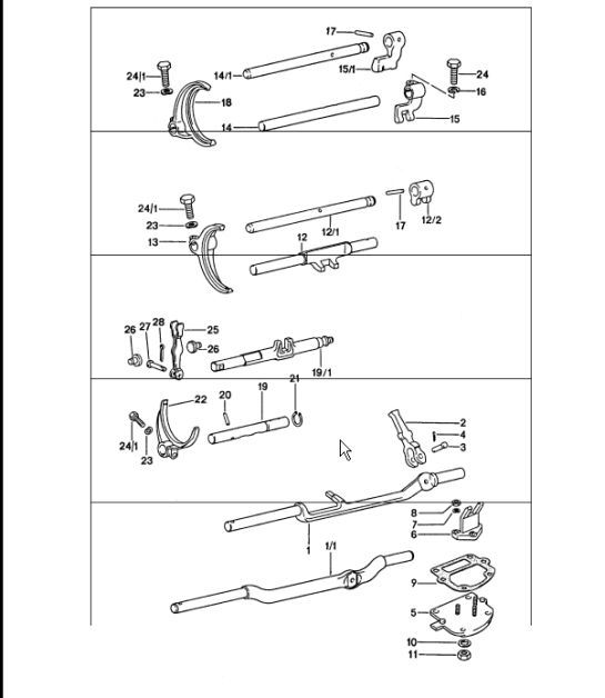 Diagram 304-00 Porsche 卡宴 92A（958） 2010-2017 传播