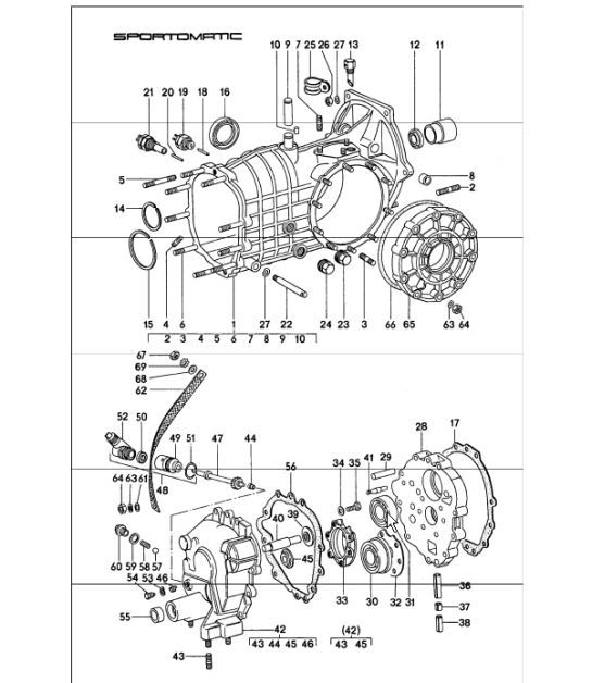 Diagram 308-00 Porsche 911/912 (1965-1989) Trasmissione