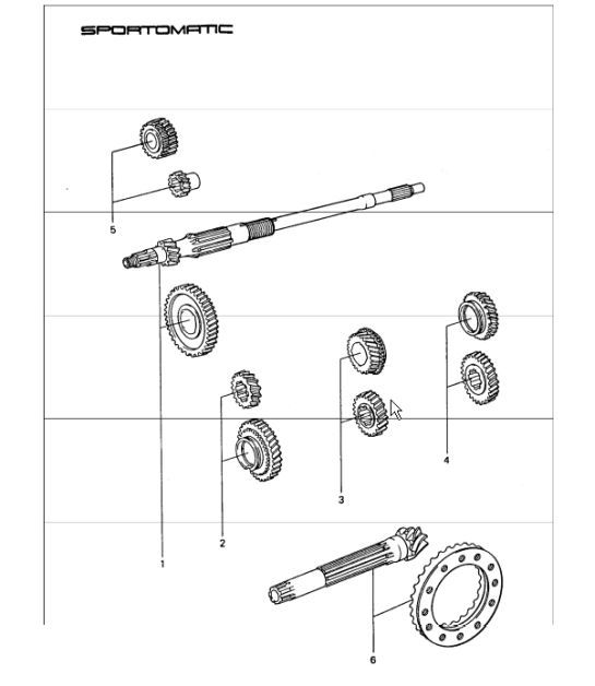 Diagram 309-00 Porsche Cayenne GTS V8 4.8L Petrol 400HP Transmission