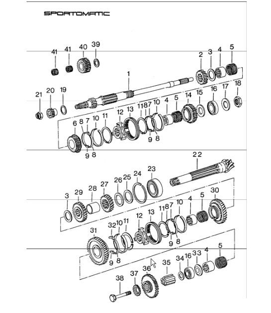 Diagram 309-05 Porsche 卡宴 S 4.5L V8 2003 年>> 传播