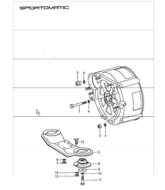 Diagram 312-00 Porsche Cayenne Turbo / Turbo S 4.8L 2007>> Transmisión