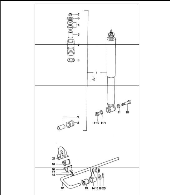 Diagram 502-00 Porsche Cayman 987C/981C (2005-2016) Eje posterior