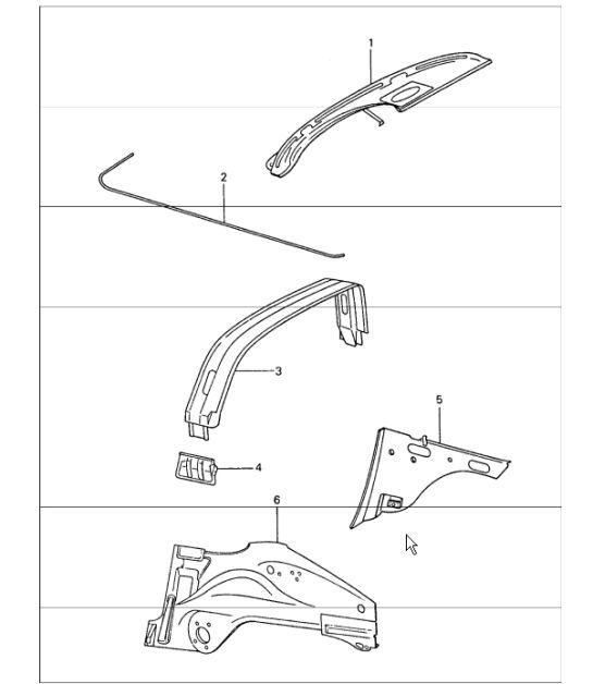 Diagram 801-25 Porsche 996 C2 3.6L 09/01-2005  车身