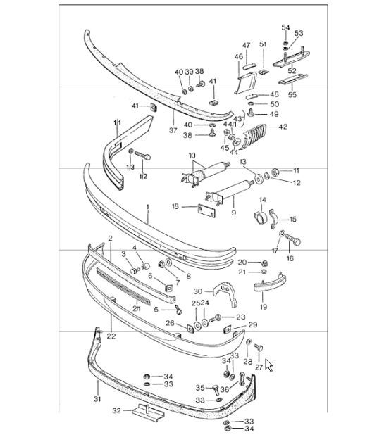 Diagram 802-00 Porsche Panamera Turbo V8 4.8L (520 ch) Carrosserie