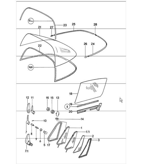 Diagram 805-10 Porsche 卡宴 Turbo S 4.5L 2006>>  车身