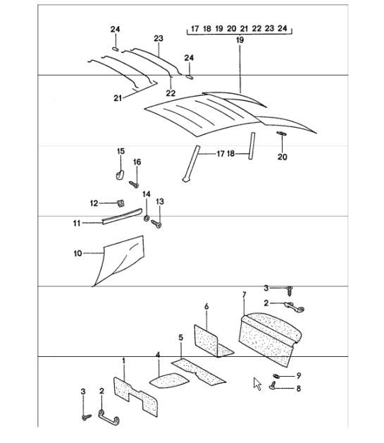 Diagram 807-05 Porsche 955 Cayenne S 4.5L V8 2003-06 Body