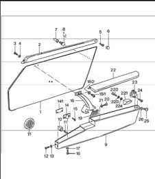 door trim panel 911 1974-77