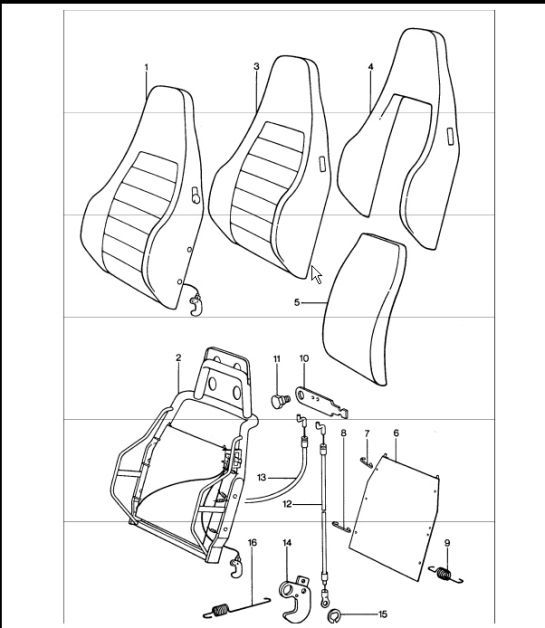 Diagram 808-15 Porsche 928 (1978-1995) 