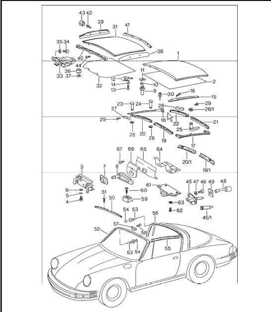Diagram 811-05 Porsche Boxster 986/987/981 (1997-2016) Carrozzeria