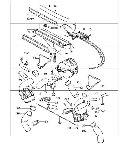 Diagram 813-00 Porsche 996 C2 3.4L 1997-08/01 Carrocería