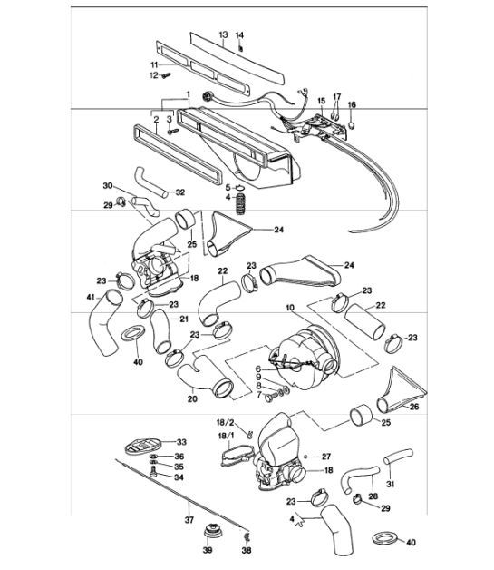 Diagram 813-05 Porsche Cayman GTS 718 4.0L PDK (400 CV) Carrocería