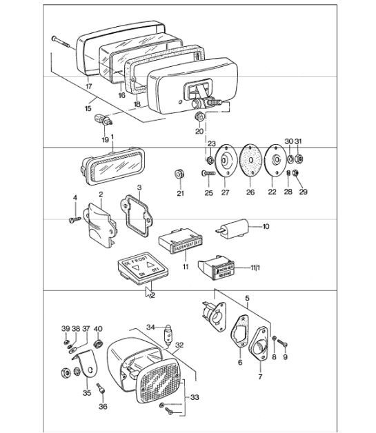Diagram 905-10 Porsche 996 C4 3.4L 1997-08/01 电子设备