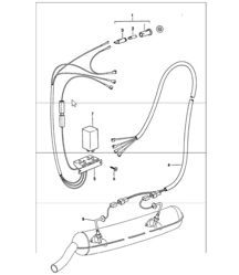 Exhaust gas, temperature monitoring 911 1974-77 (J) JAPAN