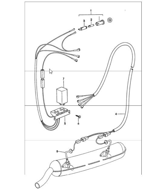 Diagram 906-15 Porsche 968 Turbo S 3.0L 1993-94 Electrical equipment