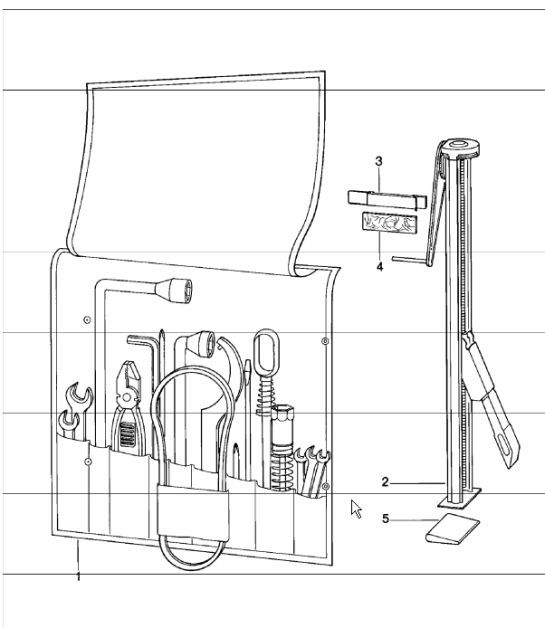 Diagram 001-00 Porsche 911/912 (1965-1989) Accessori e altri 