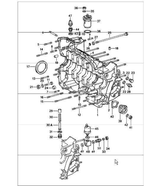 Diagram 101-10 Porsche Cayenne 3.2L V6 2003>> Motore