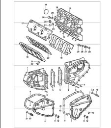 camshaft housing chain case 911 1978-83