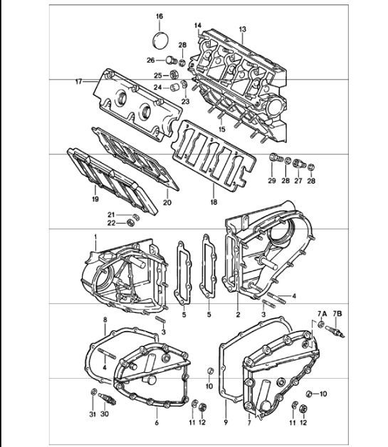 Diagram 103-05 Porsche 卡宴 S/GTS 4.8L 2007>> 引擎