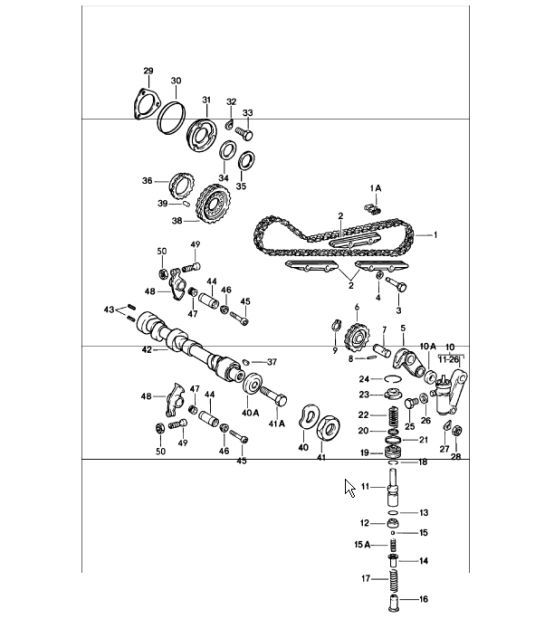 Diagram 103-10 Porsche 卡宴 Turbo V8 4.8L 汽油 500HP 引擎