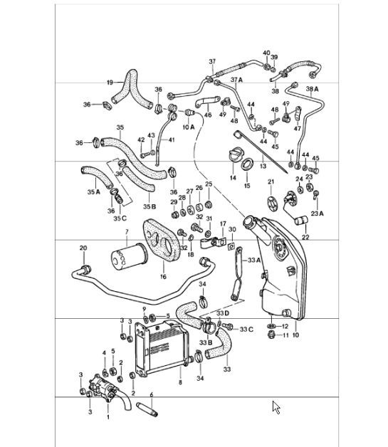 Diagram 104-00 Porsche 911/912 (1965-1989) Moteur