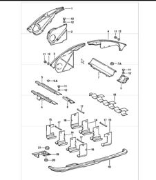 air duct engine cover 911 1978-83