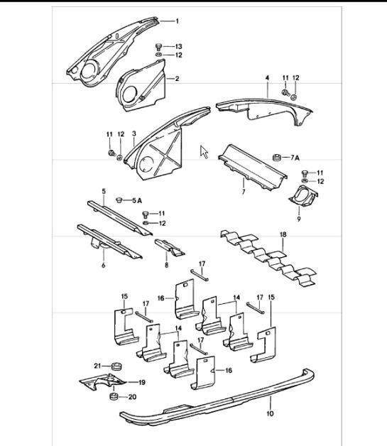 Diagram 105-10 Porsche Panamera Turbo V8 4.8L Motor